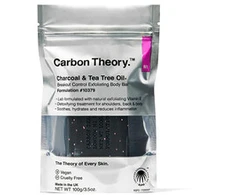 „Carbon Theory“ medžio anglies ir arbatmedžio aliejaus šveičiamoji kūno muilas „Breakout Control“ (šveičiamoji kūno muilas) 100 g