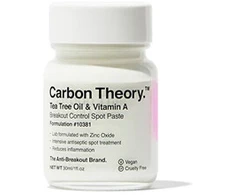 Carbon Theory Arbatmedžio aliejus - vitaminas A prieš spuogų atsiradimą (dėmių pasta) 30 ml