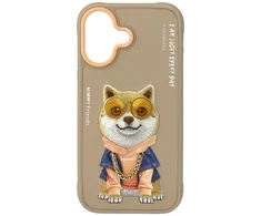 Dėklas Nimmy Glasses Cool nag iPhone 17 Case - rusvai gelsvas