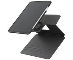 Dėklas UNIQ Rovus Snapmount Magnetic 360 Rotating Detachable skirtas Apple iPad Air 13" M2/M3 (2024/2025) pilkos spalvos