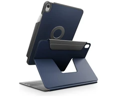 Dėklas UNIQ Rovus Snapmount Magnetic 360 Rotating Detachable skirtas Apple iPad 11" A16 (2025) / Apple iPad 10.9" 10 gen. (2022) mėlynos spalvos