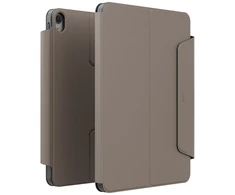 Dėklas UNIQ Rovus Snapmount Magnetic 360 Rotating Detachable skirtas Apple iPad 11" A16 (2025) / Apple iPad 10.9" 10 gen. (2022) pilkos spalvos