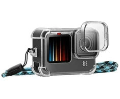 Case with Lens Cap and Neck Strap PULUZ for GoPro Hero 9 / 10 / 11