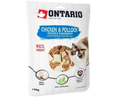 ONTARIO vištienos ir menkės sumuštinis katėms