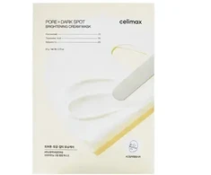 Celimax Pore + Dark Spot Brightening Kreminis Mask lakštinė dviejų dalių kaukė veidui, 4 x 20 ml