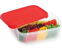 Cello food freeze container 3300ml | red