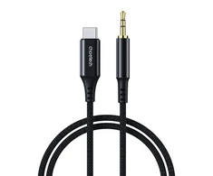 Choetech AUX006 USB-C / mini jack 3.5mm cable 1 m – juodas