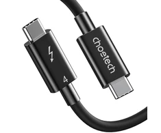 Kabelis CHOETECH Thunderbolt 4, USB-C - USB-C, 40Gbps, 100W, 20V/ 5A, 8K/ 60Hz, 0.8m