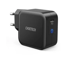 Extra Digital Kroviklis CHOETECH GaN USB Type-C + Type-C laidas, 61W, PD, 1,8m