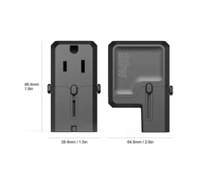 Choetech PD6038 1x USB-C 1x USB-A EU / JAV / JK / AU
