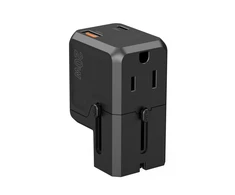 Choetech PD6038 USB-C USB-A PD 20W Kelioninis įkroviklis USA EU UK AU - Juodas