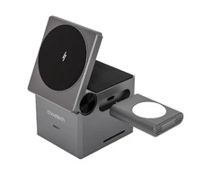 Choetech T632-F 3-in-1 15W indukcinis įkroviklis (juodas)