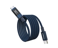 Choetech XCC-1068 PD 60W USB-C - USB-C Cable with Ekranas 1.2 m - Mėlyna