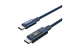 Choetech XCC-1068 PD 60W USB-C - USB-C Cable with Ekranas 1.2 m - Mėlyna
