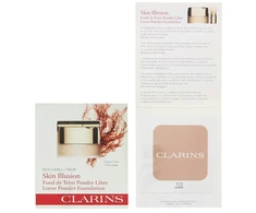 Clarins, Skin Illusion, Laisvai birūs pudros pagrindai, 112, Amber, *pavyzdėlis