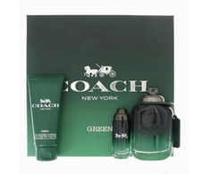 Coach Žalias for Men Gift set EDT 100 ml, miniature EDT 15 ml and dušo želė 100 ml