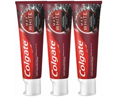 Colgate Whitening toothpaste with activated charcoal Max Baltas Charcoal Trio 3 x 75 ml