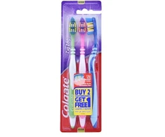 Dantų šepetėlis 3 vnt vidutinio minkštumo Colgate 17345