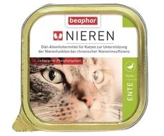 Pilnvērtīga diētiska kaķu barība (pastēte) : Beaphar NIERDIEET ENTE 100G.