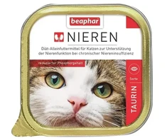 Pilnvērtīga diētiska kaķu barība (pastēte) : Beaphar NIERDIEET TAURIN 100G.