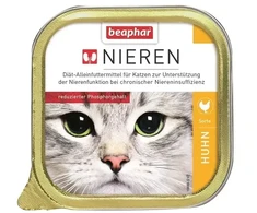 Pilnvērtīga diētiska kaķu barība (pastēte) : Beaphar Nierdieet HUHN 100G.
