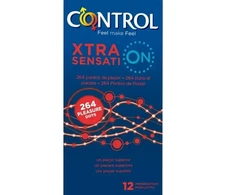 Prezervatyvai Control Xtra Sensation 12 vienetų