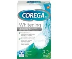 Dantų šepetėlis Corega Whitening 30 Dental Cleaning Tablets 30.0ks