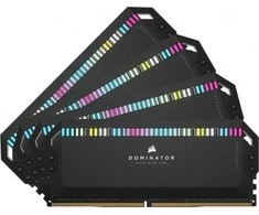 RAM Corsair Dominator Platinum RGB, DDR5-6400, Intel XMP 3.0, CL32 - 64GB Quad-Kit, juodos spalvos