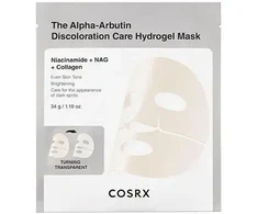 None COSRX Arbutin Discoloration maska sejas ādai ar alfa-arbutīnu, niacinamīdu un kolagēnu 34g