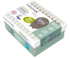 Cleanic Baby Eco Sticks kūdikiams ir vaikams Organic - biologiškai skaidus 1 pakuotė - 60 vnt.