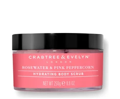 Crabtree &amp; Evelyn drėkinamasis kūno šveitiklis su rožių vandeniu ir pipirais, 220 g