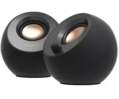 Kompiuterio kolonėlės Creative Głośniki do komputera Pebble 2.0 V3 juoda juodas Bluetooth 5.0 USB-C