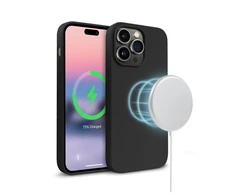 „Crong Color Cover“ magnetinis dėklas, skirtas „iPhone 14 Pro“ (juodas)