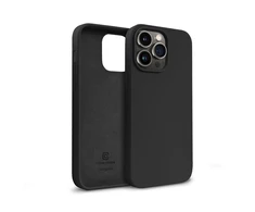 Crong Color Cover Liquid Silicone dėklas skirtas Apple iPhone 14 Pro Max Juodas