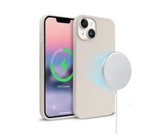 Crong Color Cover Magnetic - Dėklas iPhone 14 / iPhone 13 MagSafe (akmens smėlio spalvos)