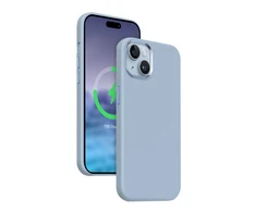 Crong Color Cover LUX Magnetic - Dėklas iPhone 15 Plus MagSafe (mėlyna)