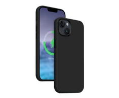 Crong Color Cover LUX Magnetic - Dėklas iPhone 15 Plus MagSafe (juoda)