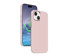 Crong Color Cover LUX Magnetic - Dėklas iPhone 15 Plus MagSafe (rožinis)