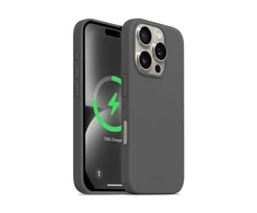 Dėklas Crong spalvos magnetinis dangtelis iPhone 16 Pro titano