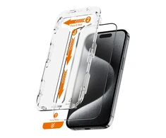 „Crong EasyShield 2 vnt.“ – grūdintas stiklas, skirtas „iPhone 15 Pro Max“ (2 vnt.)