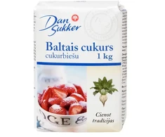 Cukurs DAN SUKKER, cukurbiešu, baltais, 1kg