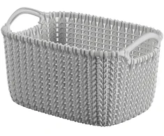 Curver Basket Knit XS rectangle 3L 25x18x14cm light pilkas