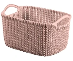 Curver Basket Knit XS rectangle 3L 25x18x14cm pink