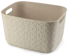 Curver Basket Softex L 19L 37,9x29,2x22,1cm chalk baltas