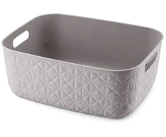 Curver Basket Softex M 12,5L 37,9x29,2x14,3cm pilkas-ruda