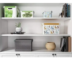Curver Box with lid Deco Stockholm L 39.5x29.5x23.5cm Žalias Leaves (0804711Y89)