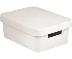 Curver Dėžutė su dangteliu Infinity Recycled 11 l 36x27x14 cm balta