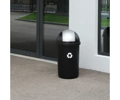 Curver Bullet 50L juodas/sidabrinis waste bucket
