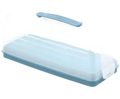 Curver Cake transport box rectangular 35.5x15x14.2cm mėlynas