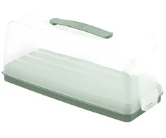 Curver Cake transport box rectangular 35.5x15x14.2cm žalias